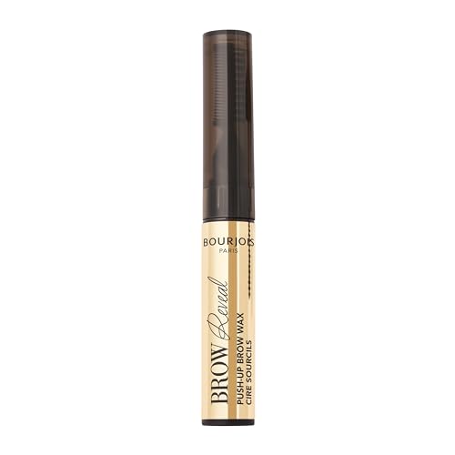 Bourjois Brow Reveal Push-Up Cera Per Sopracciglia, 01 Clear, A Lunga Tenuta Per Sopracciglia Più Piene E Modellate, Texture Morbida, Applicatore 3 In