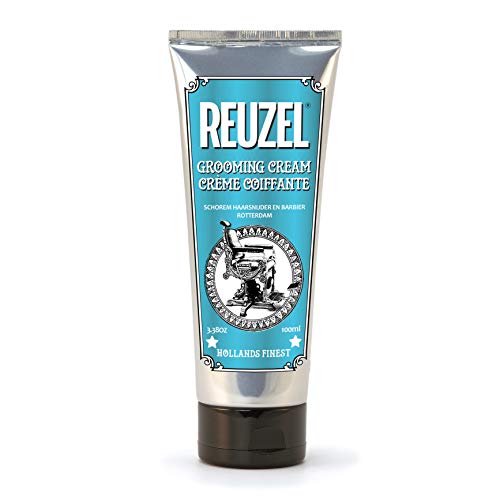 Reuzel Grooming Hair Cream For Men - Subtle, Sugary Rum Fragrance - Low Shine Finish - Contains Moisturizing Properties - No Buildup - Natural, Pliabl