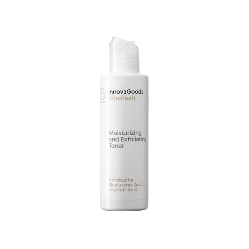 Innovagoods® Tonico Viso Idratante 150 Ml, Esfoliante Viso Con Kombucha, Acido Glicolico, Acido Lattico E Acido Salicilico, Tonico Viso Idrata, Bilanc