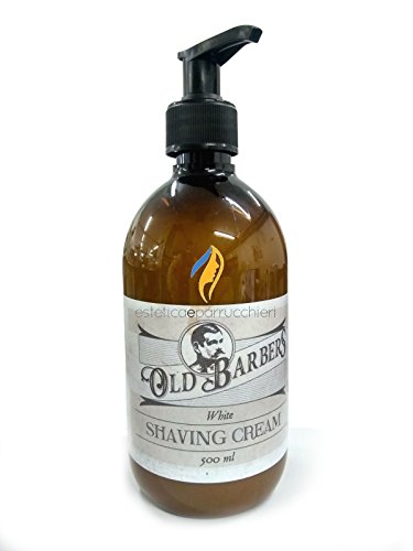 Old Barbers Shaving Cream White Crema Per Barba Per Una Facile Rasatura 500Ml