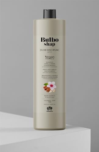Shampoo Per Capelli Crespi E Indisciplinati - Formulazione Vegana Bulbo Shap Flow Discipline Farmagan 1000 Ml