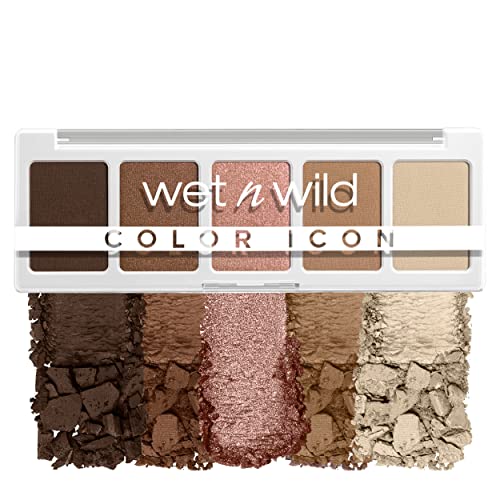 Wet N Wild, Color Icon 5-Pan Palette, Palette Di Ombretti, 5 Colori Riccamente Pigmentati Per Il Trucco Di Tutti I Giorni, Formula A Lunga Durata E Fa