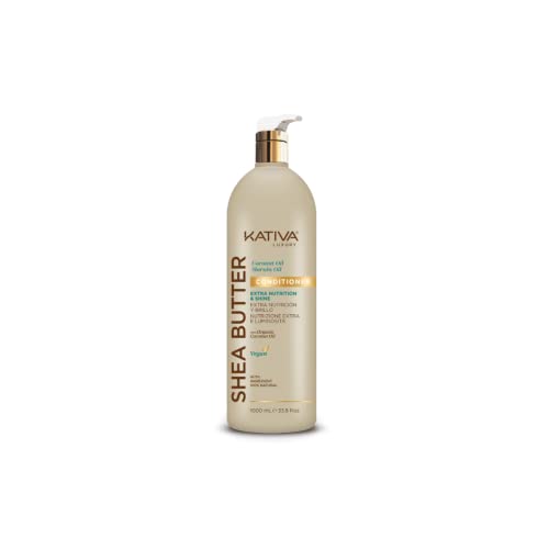 Kativa Luxury Balsamo Burro Di Karité, Olio Di Cocco E Marula | Extra Nutrizione E Lucentezza | Vegano | 1L