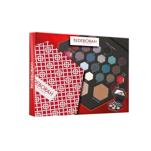 Deborah Milano - Trousse Set Regalo Donna Make Up Beauty Gift N.2 Small Toni Freddi, Include Palette Di Ombretti, Gloss, Rossetti E Polveri Viso Dai D