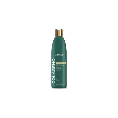 Kativa Collagene Balsamo Anti-Age Rivitalizzante 550 Ml | Ristruttura, Dona Lucentezza E Morbidezza | Capelli Deboli E Fini| Balsamo Per Capelli | Pro