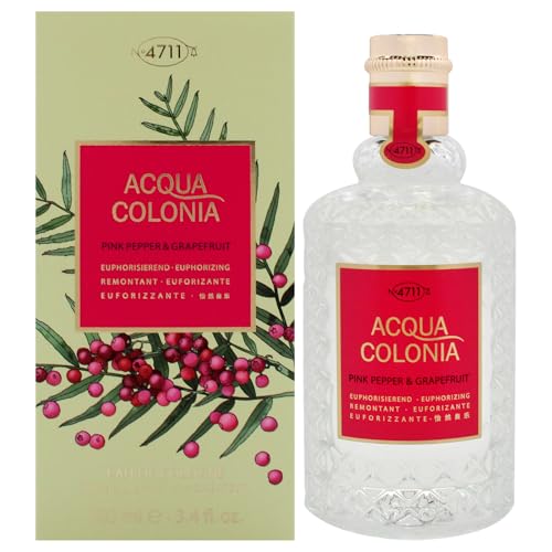 4711 Acqua Colonia® Pink Pepper & Pompelmo, Eau De Cologne, Euforizzante, Benessere Per I Sensi, Spray Naturale Da 100 Ml