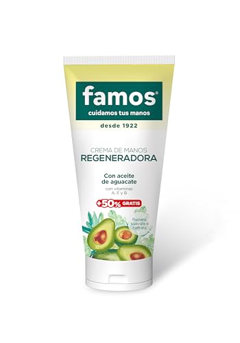 Cosmãtica Corporal Famos Crema Manos Regeneradora Aceite De Aguacate 75 Ml - Kilograms