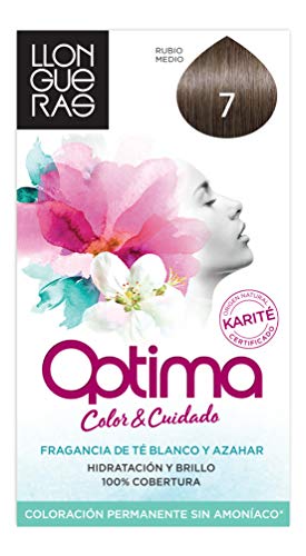 Llongueras Tintura Per Capelli, Optima Hair Colour, 200 Gr, 7 Rubio Medio