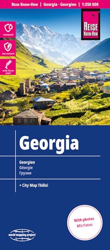 Georgia Map 1:350,000 Scale - Including Tbilisi City Map: Reiß- Und Wasserfest (World Mapping Project)