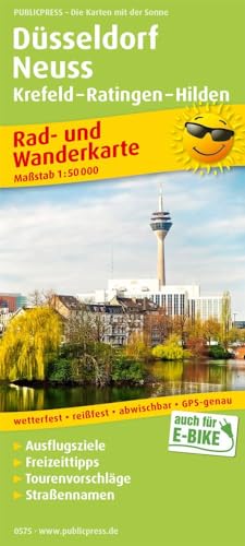 Dusseldorf - Neuss, Krefeld - Rating: Rad- Und Wanderkarte Mit Ausflugszielen, Einkehr- & Freizeittipps