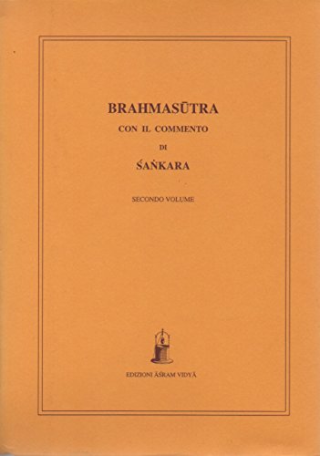 Brahmasutra Con Il Commento Di Sankara
