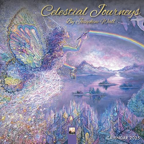 Celestial Journeys By Josephine Wall Mini Wall Calendar 2025 (Art Calendar)