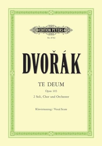 Dvorák: Te Deum Op.103 (Vocal Score) (Ep8702)