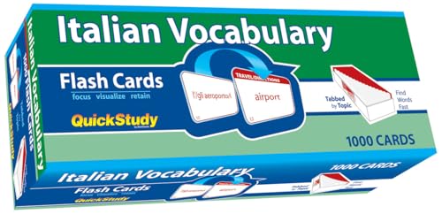 Italian Vocabulary Flash Cards: Quickstudy