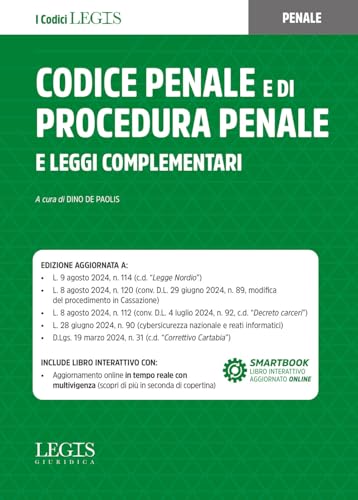 Codice Penale E Di Procedura Penale E Leggi Complementari