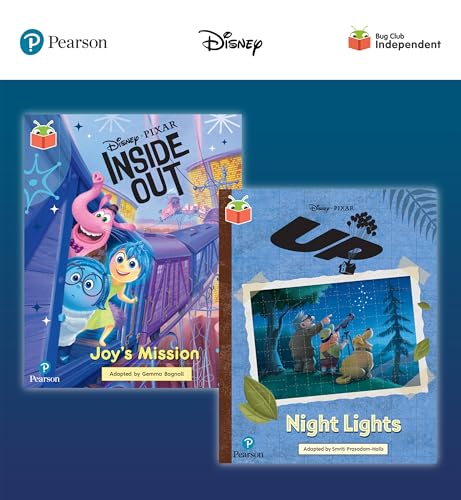 Pearson Bug Club Disney Year 2 Pack F, Including White And Lime Book Band Readers; Inside Out: Joy'S Mission, Up! Night Lights