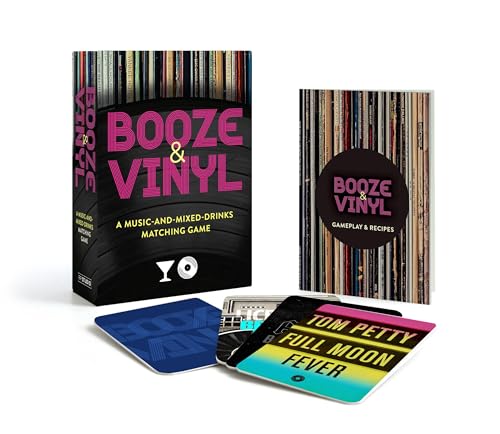 Booze & Vinyl: A Spirited Guide To Great Music And Mixed Drinks Hardback Book: A Music-And-Mixed-Drinks Matching Game