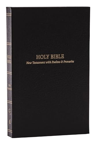 Kjv Holy Bible: Pocket New Testament With Psalms And Proverbs, Black Softcover, Red Letter, Comfort Print: King James Version: Kjv, New Testament With