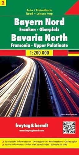 Baviera Centro Nord 1:200.000: Toeristische Wegenkaart 1:200 000: 0203