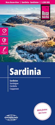 Sardinia Map With Photos - 1:200,000: Reiß- Und Wasserfest (World Mapping Project)