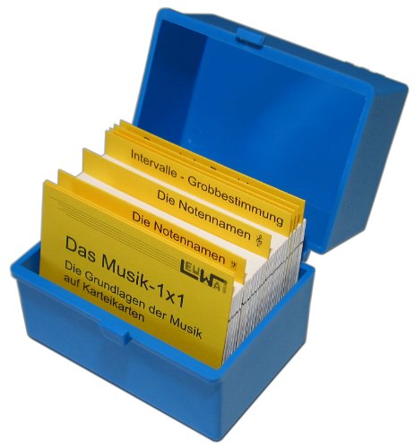 Das Musik-1X1, Lernkartei: Noten Lernen, So Einfach Wie Vokabeln: Noten Lernen, Einfach Mit Karteikarten. Die Grundlagen Der Musik Auf Lernkarten