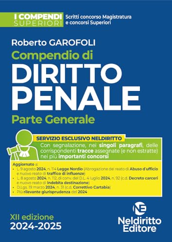 Compendio Di Diritto Penale. Parte Generale 2024-2025