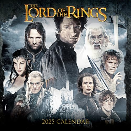 2025 Calendar Lord Of The Rings Month To View Square Calendar Official Product: Original Danilo-Kalender [Mehrsprachig] [Kalender]