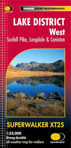 Lake District West: Scafell Pike, Langdale & Coniston Superwalker 1:25 000