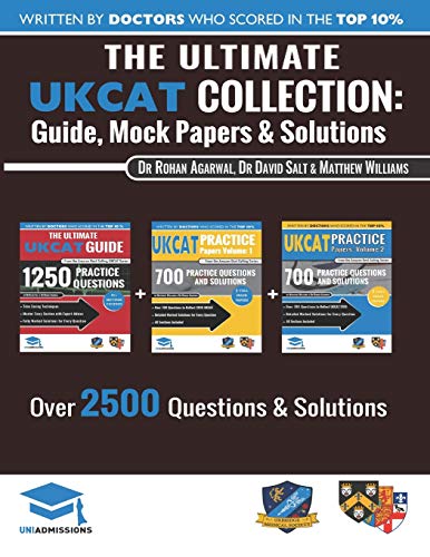 The Ultimate Ukcat Collection: 3 Books In One, 2,650 Practice Questions, Fully Worked Solutions, Includes 6 Mock Papers, 2019 Edition, Uniadmissions