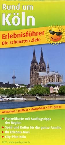 All Around Cologne With City-Plan Cologne, Informationen Zu Freizeiteinrichtungen Auf Der Kartenrückseite, Wetterfest, Reißfest, Gps-Genau. 1:150000: