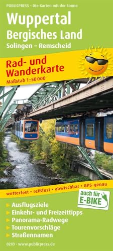 Wuppertal - Mountainisches Land, Sol: Rad- Und Wanderkarte Mit Ausflugszielen, Einkehr- & Freizeittipps