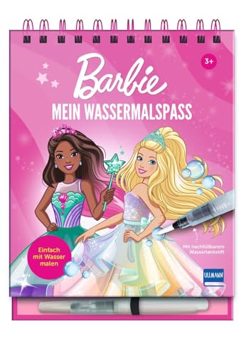 Mein Wassermalspaß - Barbie: Einfach Mit Wasser Malen - Barbie-Wassermalbuch Mit 16 Bildern, Die Sich Beim Kontakt Mit Wasser Bunt Färben + Viele ... 