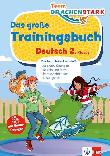 Team Drachenstark: Das Große Trainingsbuch Deutsch 2. Klasse: Der Komplette Lernstoff