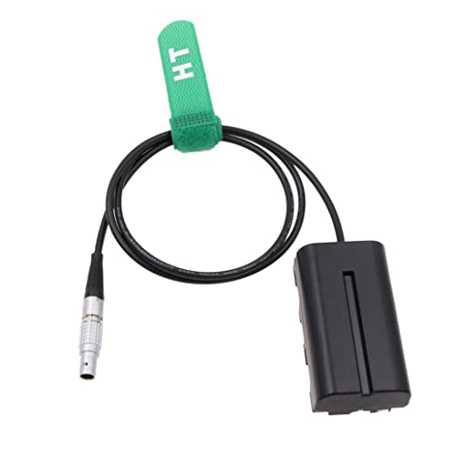 Hangton Batteria Fittizia Da 0B 2 Pin A Np-F970 F570 F550 Per Monitor Blackmagic Video Assist 12G Atomos Shogun Inferno Ninja