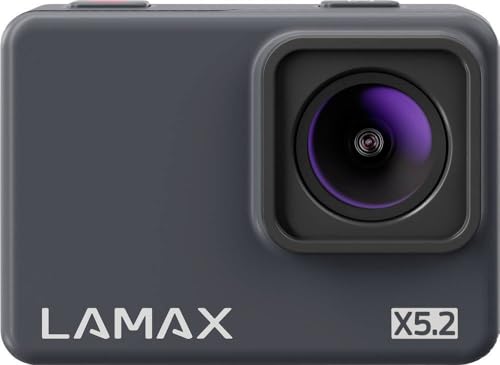 Lamax Action Camera Con Vera 4K A 30Fps, Full Hd Liquido A 60Fps, Stabilizzazione Elettronica Delicata Max E Rallentatore, Impermeabile Fino A 40 M, R
