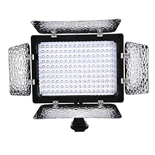 Ebtools Camera Video Light Adatto Per Luce Video Led W160 Portatile Lampada Da Pannello Led 6000K Per Fotocamera Dslr Videocamera Dv