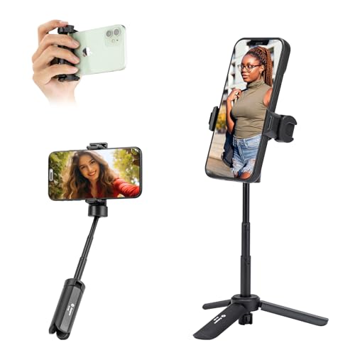 Fotopro Mini Treppiede Da Tavolo, Telefono Treppiede Desktop Con Rotazione A 360 °, Supporto Per Supporto Fotocamera Portatile Per Iphone 15/14 Webcam