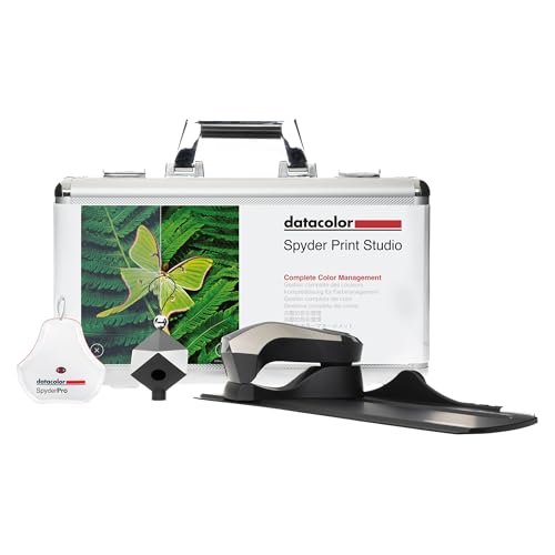 Datacolor Spyder Print Studio Kit - Include Spyder Print, Spyderpro E Spyder Cube - Con Custodia In Metallo - Gestione Completa Del Colore Delle Foto