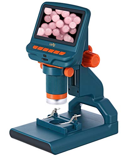 Levenhuk Labzz Dm200 Microscopio Digitale Portatile Per Ragazzi, Con Schermo Lcd, Telecomando E Set Di Vetrini Preparati — Divertiti Con La Scienza