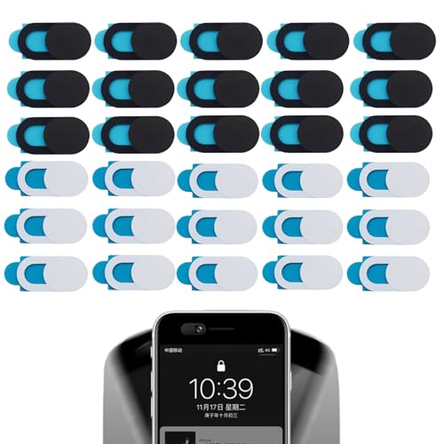 Xcvcvb 30Pcs Webcam Cover Slider Laptop Camera Cover Privacy Cellulare Fotocamera Cover Ipad Camera Cover Accessori Per Tablet Smartphone Laptop Pc Co