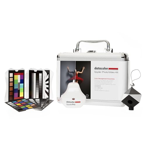 Datacolor Spyder Photo/Video Kit - Spyderpro, Spyder Cube, Spyder Checkr Video E Spyder Checkr Photo Card Set Fornito In Una Custodia In Metallo - Ges