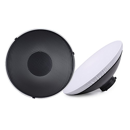 Andoer Diffusore Flash Per Studio Fotografico 41 Cm Montaggio Bowens E Riflettore Con Griglia A Nido D’Ape In Morbido Tessuto