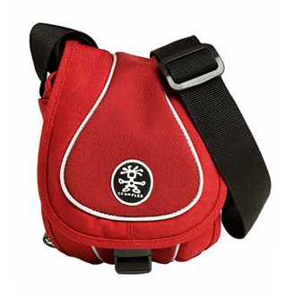 Crumpler The Crisp E 600 - Borsa Per Fotocamera, Colore: Rosso/Argento