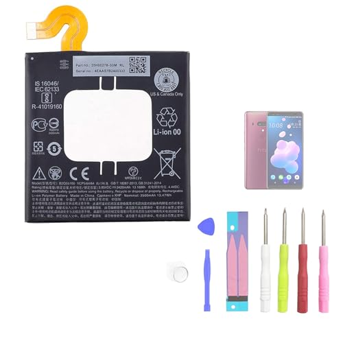 Aousavo B2Q55100 - Batteria Di Ricambio Compatibile Con Htc U12 Plus U12+ 35H00278-00M Con Kit Di Attrezzi