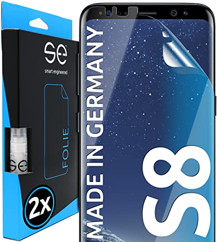 Smart Engineered 3D Pellicola Protettiva Per Schermo Per Samsung Galaxy S8 [2 Pezzi Transparente, Case-Friendly, Qualità Dell'Immagine Full Hd,Pellico