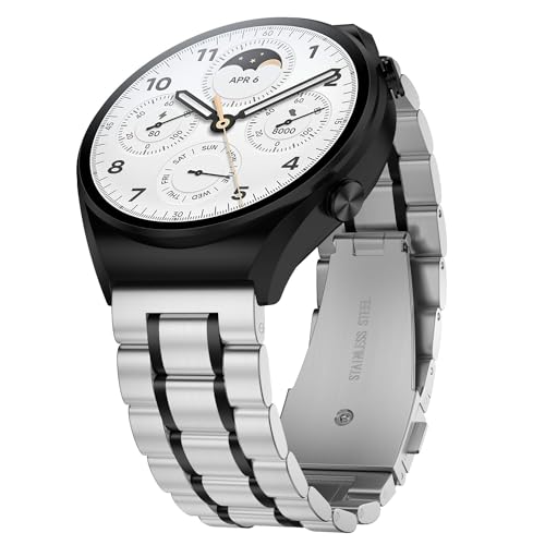 Suuira Cinturino Compatibile Con Xiaomi Watch S2 / S1 / S1 Active / S1 Pro, Elegante E Classico Cinturino In Metallo Compatibile Con Xiaomi Mi Watch C