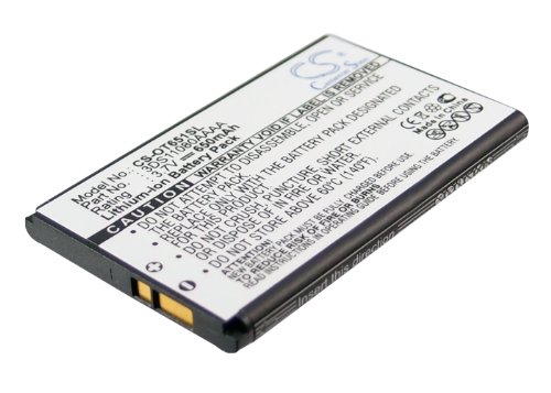 Techtek Batterie Compatibile Con [Tchibo] Per Kompact 106, Sostituisce [Alcatel] Per Lollipops, Per One Touch 158, Per One Touch 159, Per One Touch 16