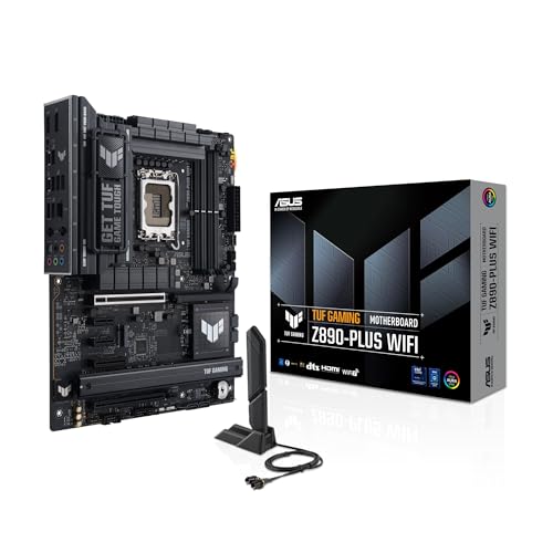 Asus Tuf Gaming Z890-Plus Wifi, Scheda Madre Intel Atx, 16+1+2+1 Fasi Di Alimentazione, Slot Ddr5, Pcie 5.0, Gpu Di Nuova Generazione, 1Xusb4, 1Xusb 2