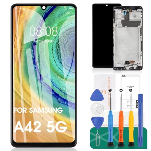 Srjtek Per Samsung Galaxy A42 5G Schermo Lcd Per Samsung A42 5G Sostituzione Dello Schermo A426 Display Lcd Sm-A426B Touch Digitizer Assembly Kit Part