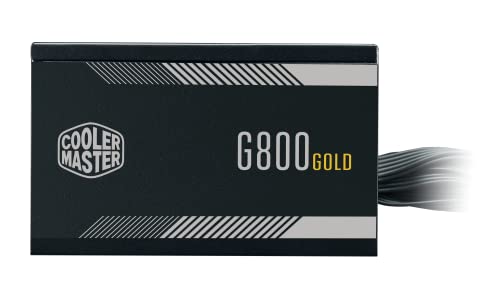 Cooler Master Alimentatore G800 Gold - Non Modulare | Certificato 80 Plus Gold | Ventola Hdb Da 120 Mm | Design Del Circuito Dc-Dc | Versione Atx 2.52
